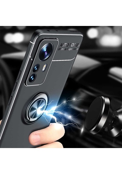 Xiaomi Mi 12 Kılıf Zore Ravel Silikon Kapak Kırmızı