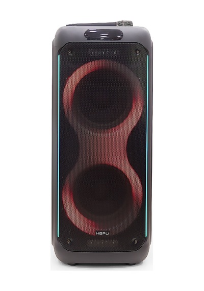 Hepu Hp 940 Taşınabilir Şarjlı Bluetooth Hoparlör 80 W Rms 2 10 İnc Woofer Extra Bass Karaoke Mikrafon