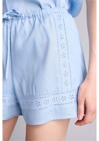 Defacto Regular Fıt Kısa Boy Dokuma Pijama Şort G4373ax26spbe745 Mavi-be745
