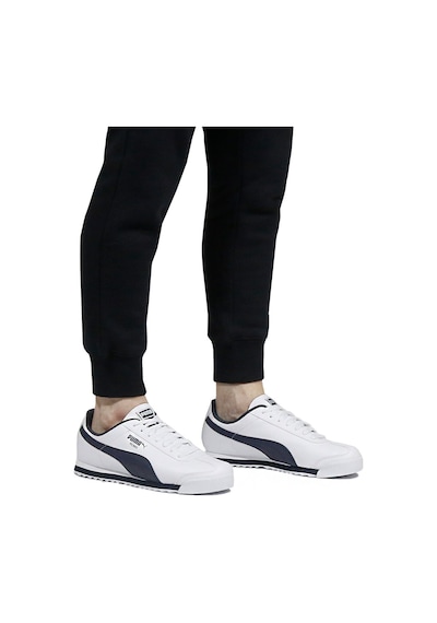 Puma Roma Basic Unisex Günlük Sneaker Spor Ayakkabı Beyaz/ Lacivert