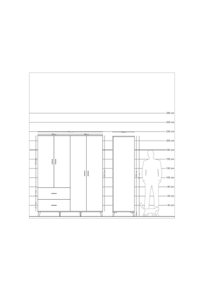 Kronos Gardrop 4 Raflı 2 Çekmeceli 2 Askılı 176x59x221 Antrasit-aytaşı/antrasit Aytaşı/antrasit Kronos Gardrop 4 Raflı 2 Çekmeceli 2 Askılı 176x59x221 Antrasit-aytaşı/antrasit Aytaşı/antrasit