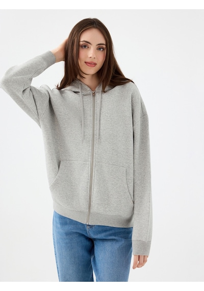 Kadın Sweat Lf2041117 Gray Melange