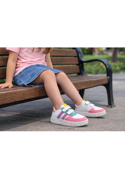 Papucumun Dünyası Günlük Bebek Çocuk Sneaker Cırt Cırt Bantlı Spor Ayakkabı Yürüyüş Ayakkabısı Pembe- Mor Papucumun Dünyası Günlük Bebek Çocuk Sneaker Cırt Cırt Bantlı Spor Ayakkabı Yürüyüş Ayakkabısı Pembe- Mor
