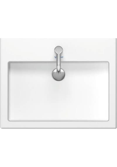 Duravit - Vero Batarya Banklı Beyaz Lavabo 60 Cm - 0454600000- Beyaz