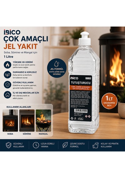 İbico K13-058 1l Çok Amaçlı Jel Yakıt