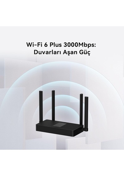 Huaweı Wifi Ax3s Router, Wi-fi 6 Ax3000 Gigabit Çift Bant Kablosuz Yönlendirici, 4 Adet Otomati