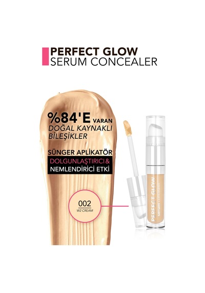 Perfect Glow Nemli Ve Aydınlık Bitişli Sünger Aplikatörlü Serum Concealer 8682536114905 002w2cream