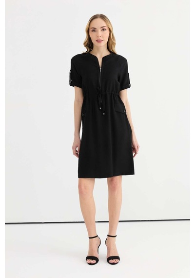 Selen Kadın Elbise 25ysl7571 Siyah