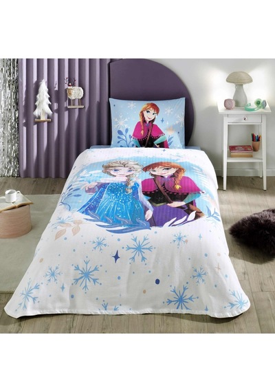 Taç Lisanslı Pike Takımı Frozen 2 Spring Tek Kişilik