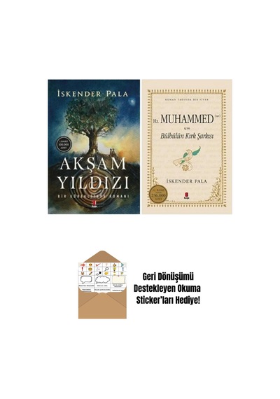 Akşam Yıldızı Bülbülün Kırk Şarkısı 2 Kitap Set İskender Pala + Okuma Sticker'ları