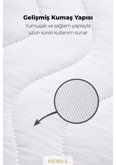 Aquasoft Kapitone Fitted Su Geçirmez Yatak Koruyucu Alez Full Kenar Tek Çift Battal Bebek Çocuk Beyaz