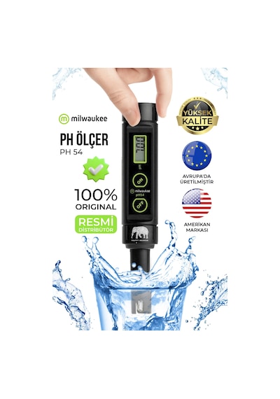 Milwaukee Ph54 Su Geçirmez Ph Metre Hassas Dijital Ph Ölçüm Cihazı