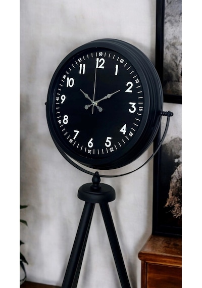 Royal Black Tripod Ayaklı Modern Tasarım Saat Çok Renkli