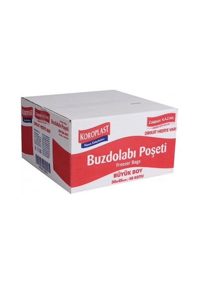 Koroplast  Büyük Boy Buzdolabı Poşeti 20'li 48 Paket 30 x 45 CM