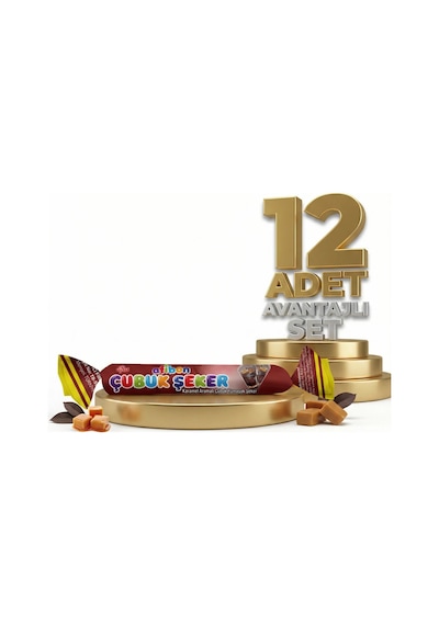 Afia Afibon Karamelli Çubuk Şeker 12x6,7 Gr