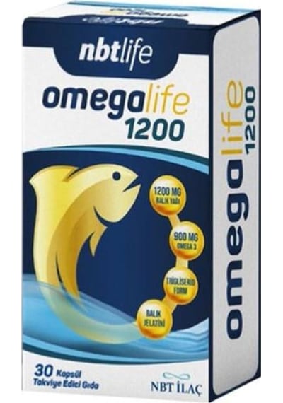 Nbt Life Omegalife 1200 30 Kapsül