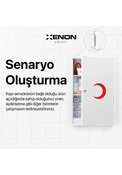 Akıllı Kapı Ve Pencere Sensörü Kablosuz Mobil Uygulama Denetimli Wi-fi Ev Güvenlik Sistemi Google Home/alexa Uyuml