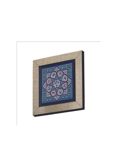 Anadolu Selçuklu Çini Motifi Baskılı Mdf Magnet 7x7 30