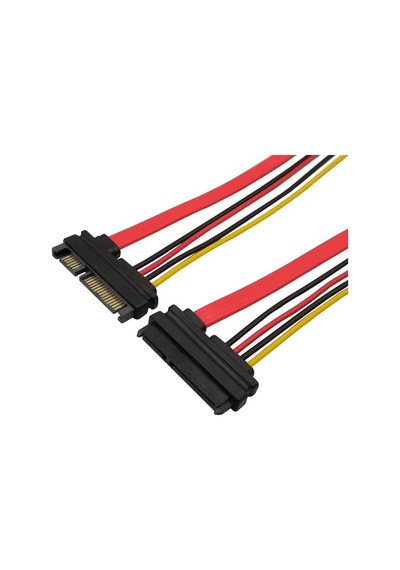 50 Cm Sata Uzatma Kablosu 50 Cm 22 Pin Uzatma Kablosu Dişi Erkek Sata Uzatma Kablosu