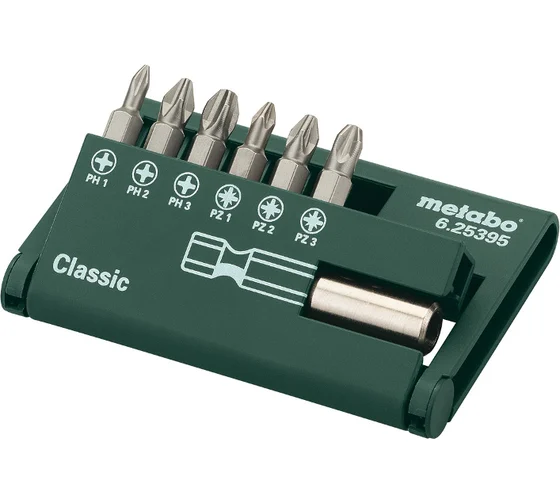 Metabo Bits Uç Seti 7 Parça Mıknatıslı Tutucu 625395000