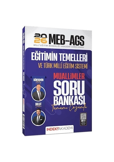 İndeks Akademi 2026 Meb-ags Eğitimin Temelleri Ve Türk Milli Eğitim Sistemi Muallimler Soru Bankası Çözümlü