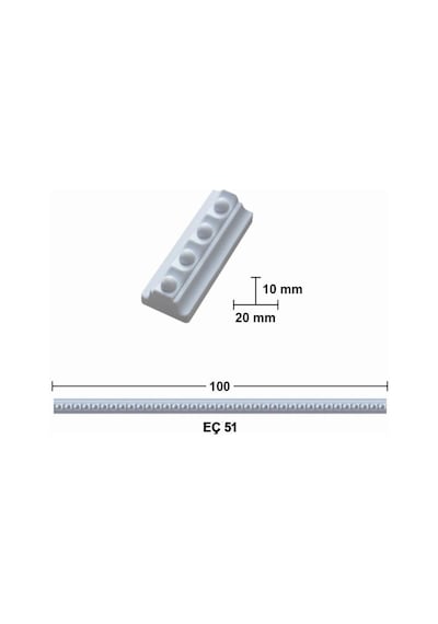Bükülebilir Esnek Çıta 100Cm Eç-51
