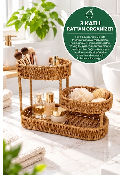Evonıta Rattan Evonıta 3 Katlı Rattan Organizer Hasır Görünümlü Banyo Mutfak Makyaj Kozmetik Düzenleyici Çok Amaçlı Sepettepsisi Hasır Görünümlü Kulplu Servis Sepeti Kahvaltılık Ekmeklik Meyvelik Dekoratif Tepsi Kahverengi Evonıta Rattan Evonıta 3 Katlı Rattan Organizer Hasır Görünümlü Banyo Mutfak Makyaj Kozmetik Düzenleyici Çok Amaçlı Sepettepsisi Hasır Görünümlü Kulplu Servis Sepeti Kahvaltılık Ekmeklik Meyvelik Dekoratif Tepsi Kahverengi