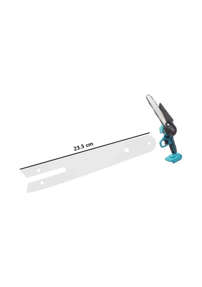 Hsgl Akülü Şarjlı El Testeresi Zincir Pala Seti 1/4 Ayak 23.5 Diş, 23.5 Cm Budama Testeresi