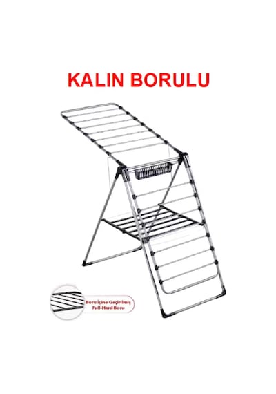 Xsir 1. Kalite Çamaşır Kurutmalığı Kalın Telli Askılık Kalin Boruludur Mavi