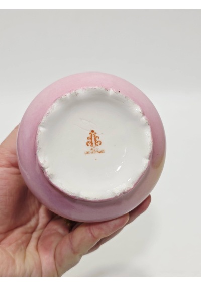 Limoges Minyatür Desen Porselen Şekerlik 12x10x9,5cm