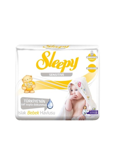 Sleepy Sensitive Islak Mendil 3X50 Adet