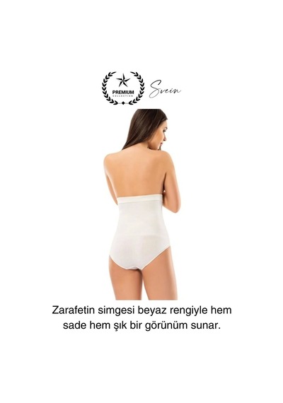 Svein Premium Toparlayıcı Sıkılaştırıcı Kadın Slip Korse Rahat Dikişsiz Saran Günlük İç Çamaşır Beyaz