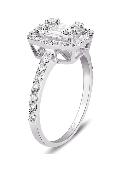 0.72 Ct Baget Pırlanta Modern Tasarım Yüzük