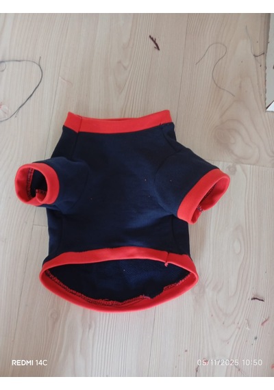 Köpek Kıyafeti Pamuklu Sweatshirt Küçük Irk Köpek Kıyafetleri Lacivert