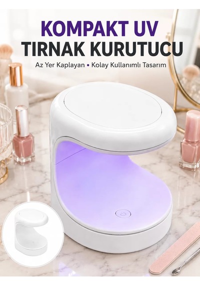 Seyehat Tipi Mini Oje Kurutucu Ultraviole Mor Işık Protez Tırnak Kurutucu Yeni Nesil Mh-hs1491-1698