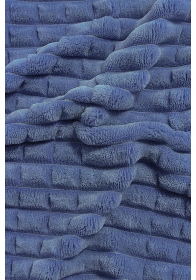 Merinos Modern Line 3 Parça Çift Kişilik Battaniye Seti Kutulu 220x240 Lacivert