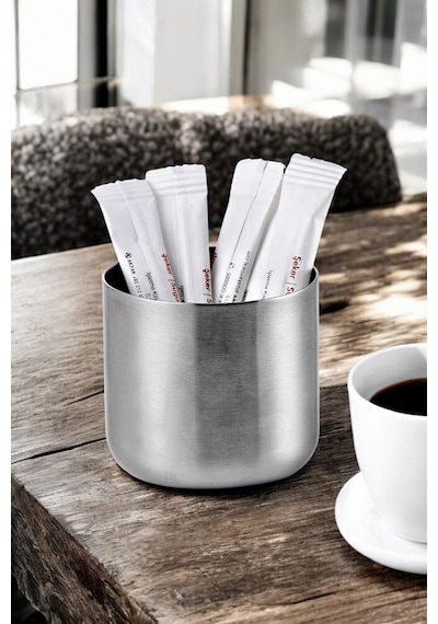 Kafe Restorantlar Için Stik Stick Şekerlik Çubuk Şekerlik Büyük Krom
