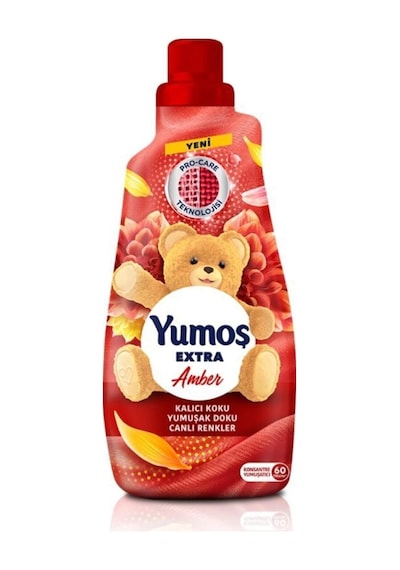 Yumoş Extra Çamaşır Yumuşatıcısı Amber 1440 Ml 2 Adet Yumoş Amber 1440
