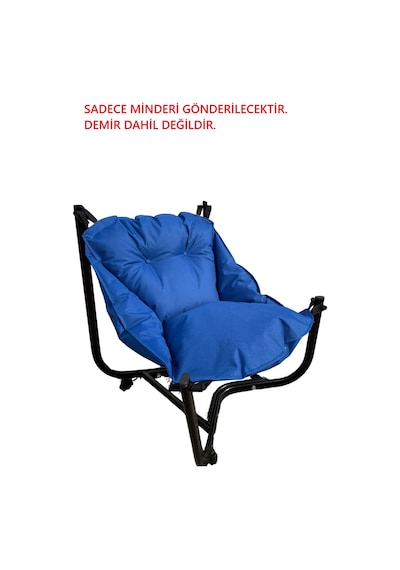 Bahçe Sandalyesi Asma Minder Sadece Minderidir. Demiri Gönderilmeyecektir Mavi