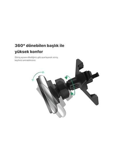 Kablosuz Şarjlı Sensörlü Araç Içi Telefon Tutucu Hld-60