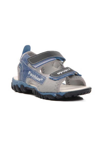 Lacivert Mavi Erkek Çocuk Düz Sandalet 24-410 P Lacivert-Mavi