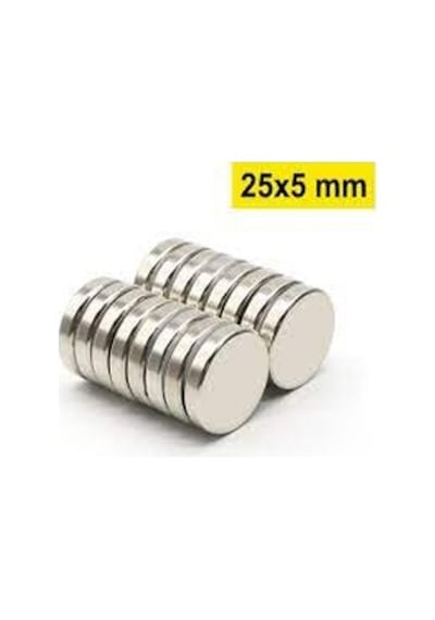 Neodyum Mıknatıs 25x5 Mm 5 Adet