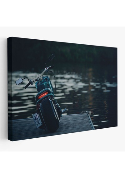 Es10 Motosiklet Kanvas Tablo, Büyük Kanvas Tablo, Motosiklet Sürücüleri İçin Bir Hediye-5379 (70 x 100)