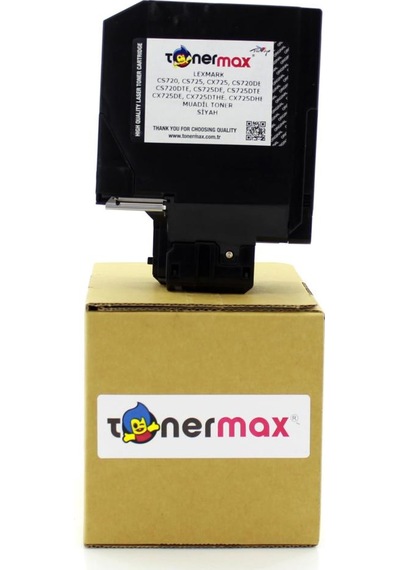 Tonermax Lexmark Cs720-74C5Hk0 Siyah Uyumlu Toner Yüksek Kapasiteli