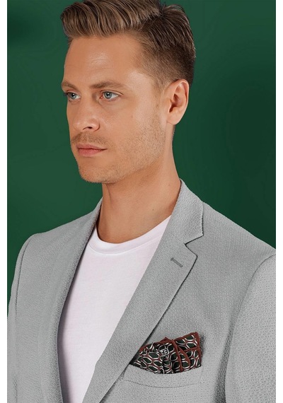 Efor C 640 Slim Fit Gri Spor Ceket Gri