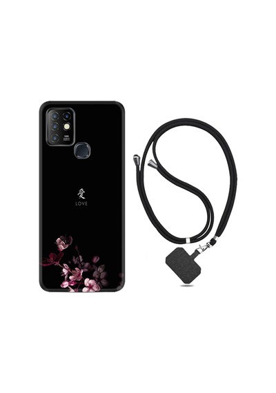 Infinix Hot 10 Kılıf Boyun Askılı Love 1629