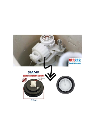 Siamp Klozet Rezervuar Iç Takım Contası Flatör Şamandıra Contası Diğer