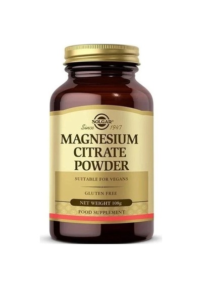 Solgar Magnesium Citrate Powder 108 Gr 033984015593