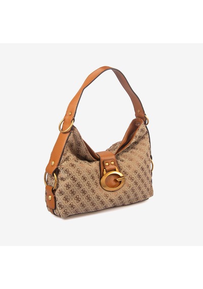Guess Kadın Vegan Camden Omuz Çantası Hwjj9308180 Bej