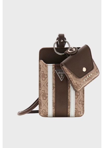 Guess Noelle Logolu Telefon Çantası Pw7574p6326 Bayan Telefon Çantası Pw7574 P6326 Lgw Kahve